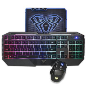 Conjunto de teclado y ratón retroiluminados